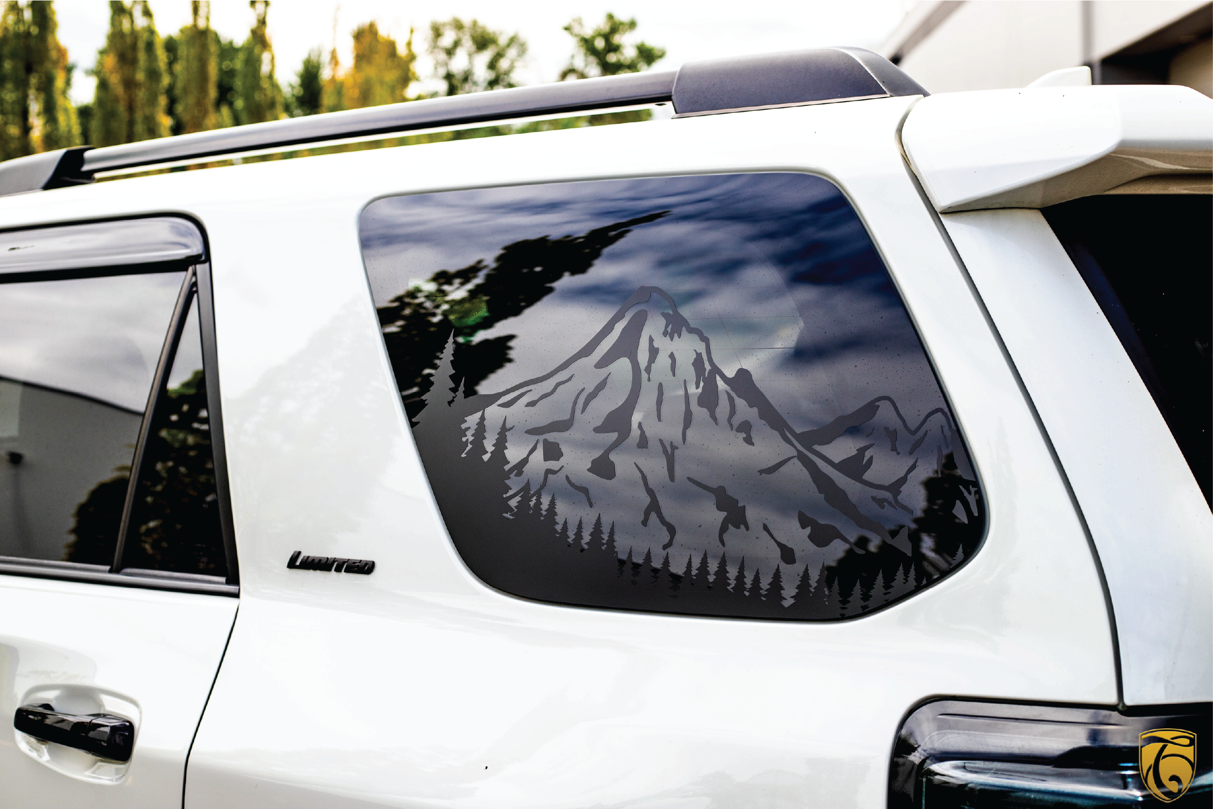 2013-2020 Toyota 4Runner Mt. Hood Treeline Rear Quarter Window Graphic
