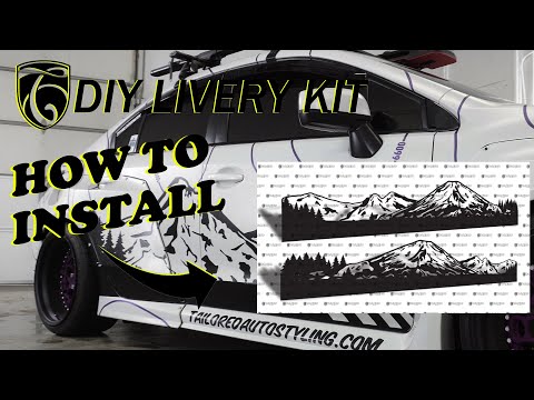 How To DIY Livery Installation Video Mountains and topographic vinyl kits