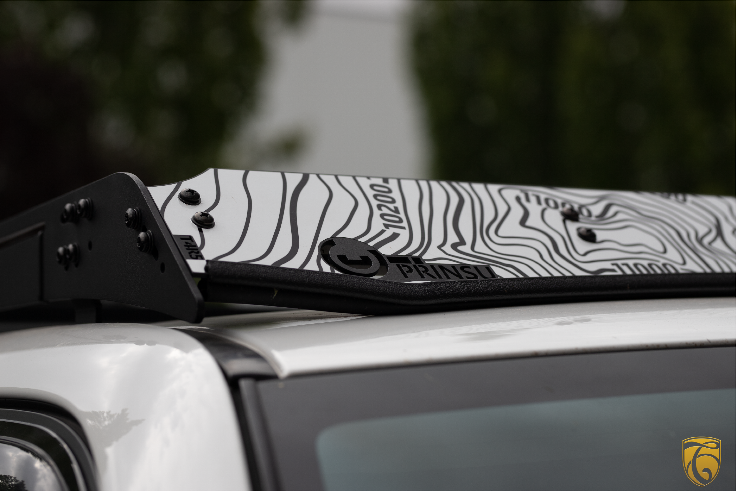 2014-2020 Toyota 4Runner Mt. Hood Topo TRD Prinsu Rack Decal W/ T4R5 cutout